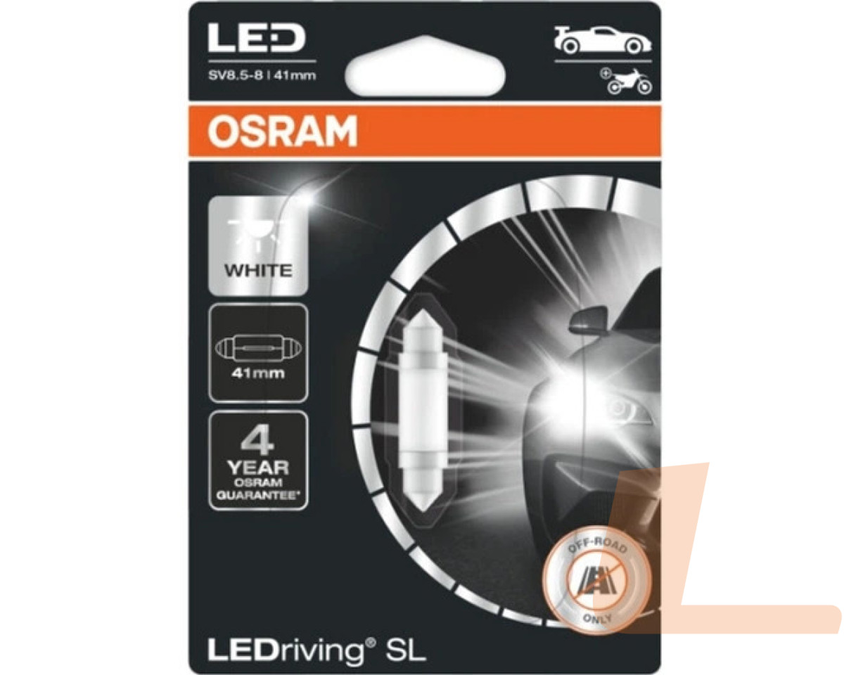 Лампа светодиодная автомобильная 12V C5W LED 0,6W 6000K 36MM SV8.5-8 LEDRIVING SL (1ШТ) Лампа светодиодная автомобильная 12V C5W LED 0,6W 6000K 36MM SV8.5-8 LEDRIVING SL (1ШТ)