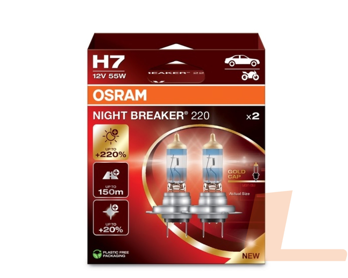 Лампа галогенная автомобильная 12V H7 55W PX26D NIGHT BREAKER 220 КАРТОН 2 ШТ Лампа галогенная автомобильная 12V H7 55W PX26D NIGHT BREAKER 220 КАРТОН 2 ШТ