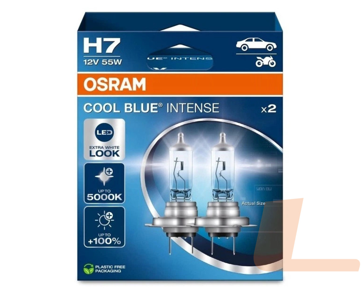 Лампа галогенна автомобільна 12V H7 55W PX26D COOL BLUE INTENSE NEXT GEN +100% up to 5000K BOX (2ШТ) Лампа галогенна автомобільна 12V H7 55W PX26D COOL BLUE INTENSE NEXT GEN +100% up to 5000K BOX (2ШТ)