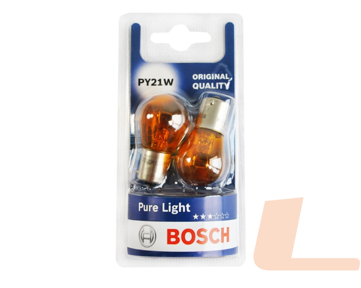Лампа накаливания автомобильная 12V PY21W BAU15S PURE LIGHT (2ШТ) Лампа накаливания автомобильная 12V PY21W BAU15S PURE LIGHT (2ШТ)