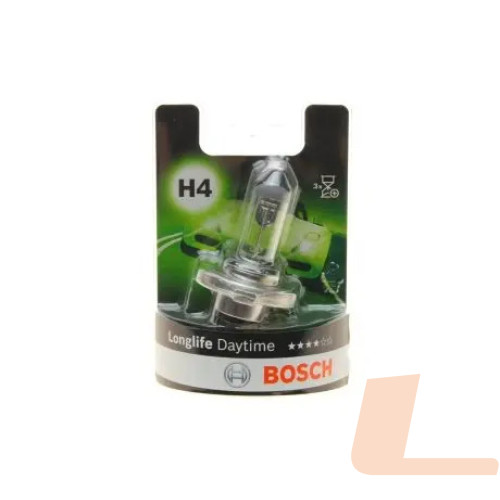 Лампа галогенная автомобильная 12V H4 60/55W P43T LONGLIFE DAYTIME 
