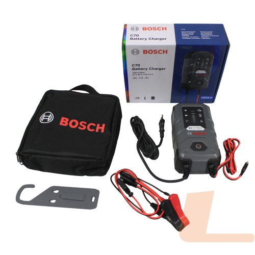 ЗАРЯДНИЙ ПРИСТРІЙ  BOSCH C70 12В/24В MAX 5A VRLA, WET, GEL, EFB, AGM