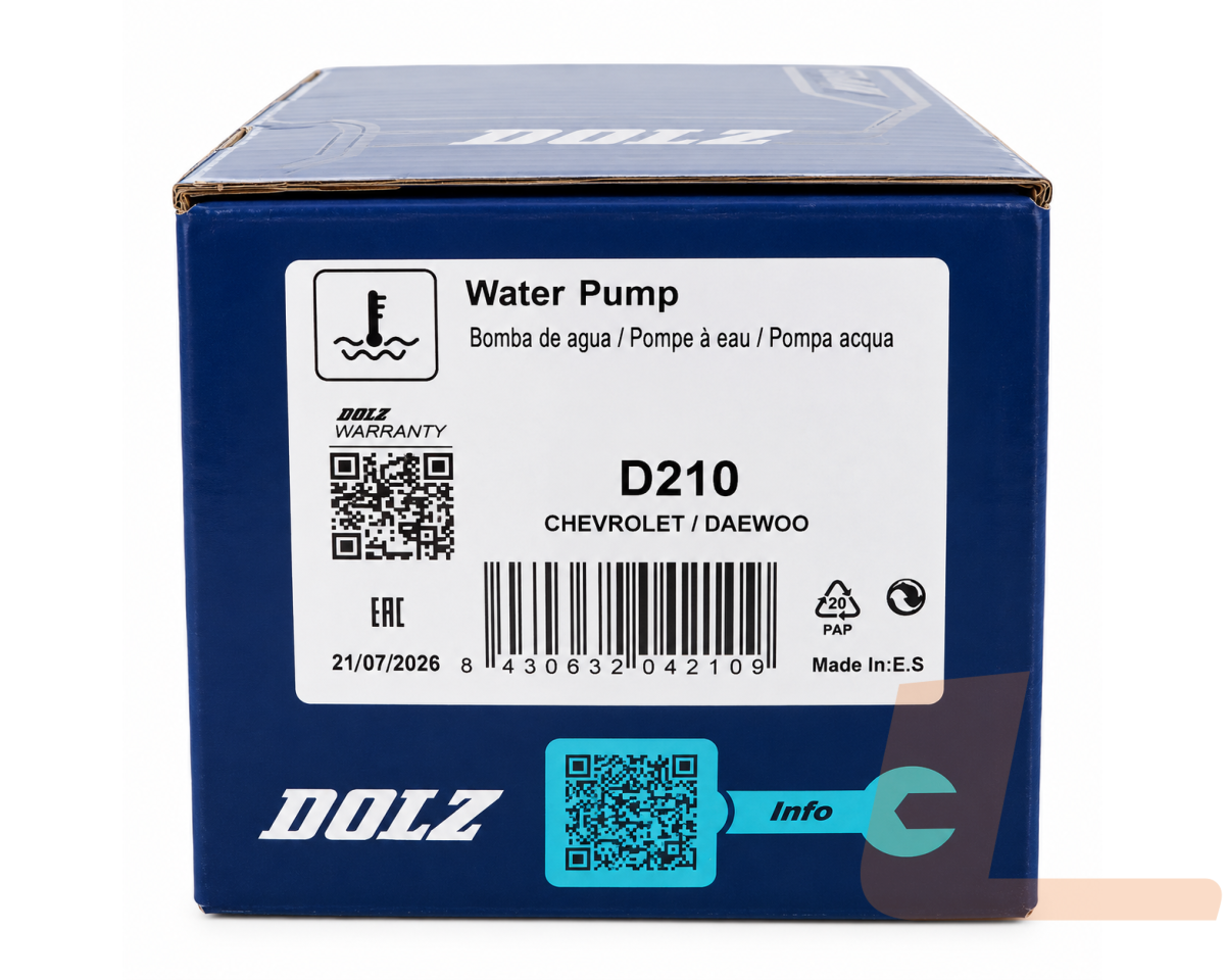 Насос водяной (помпа) DOLZ D210 Насос водяной (помпа) DOLZ D210