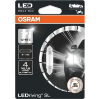 Лампа світлодіодна автомобільна 12V C5W LED 0,6W 6000K 36MM SV8.5-8 LEDRIVING SL (1ШТ)