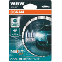 Лампа накаливания автомобильная 12V W5W 5W W2,1X9,5D COOL BLUE INTENSE NEXT GEN ЭФФЕКТ КСЕНОНА (2ШТ)