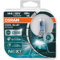 Лампа галогенна автомобільна 12V H4 60/55W P43T COOL BLUE INTENSE NEXT GEN +100% up to 5000K BOX (2ШТ)