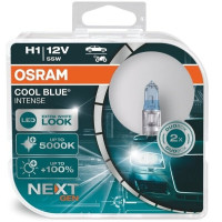 Лампа галогенна автомобільна 12V H1 55W P14,5S COOL BLUE INTENSE NEXT GEN +100% up to 5000K BOX (2ШТ)