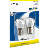 Лампа накаливания автомобильная 24V P21W 21W BA15S  (К-Т 2ШТ)
