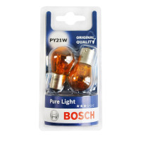 Лампа накаливания автомобильная 12V PY21W BAU15S PURE LIGHT  (2ШТ)